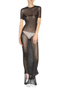 Robe multi porté JPG x Shayne Oliver en tulle - Black & Black
