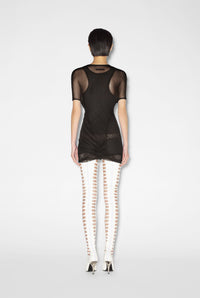 Robe multi porté JPG x Shayne Oliver en tulle - Black & Black