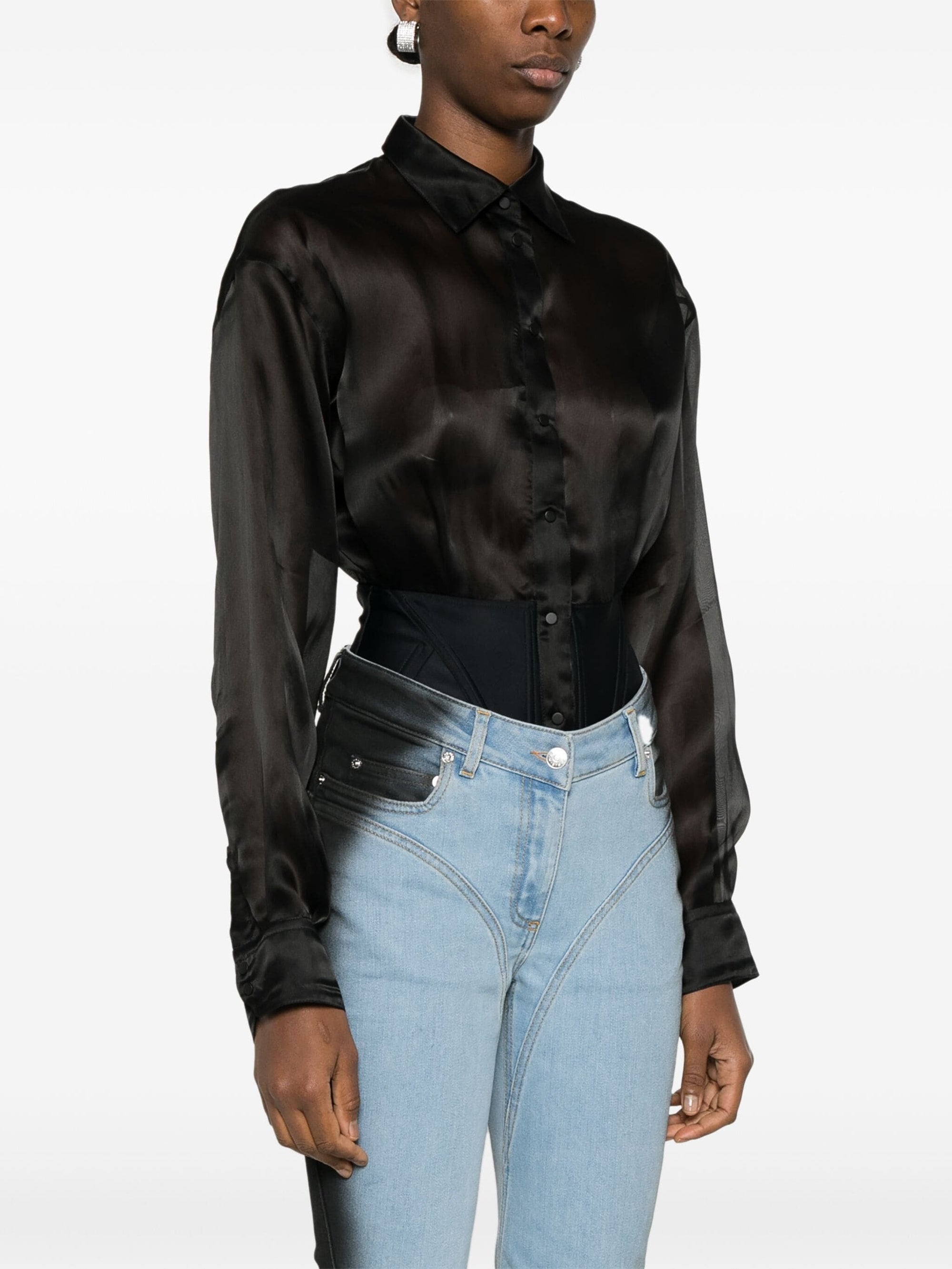 ORGANZA SHIRT BODYSUIT