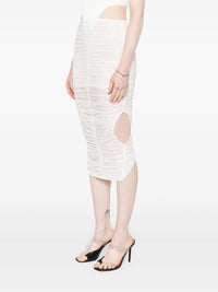 CUT-OUT MESH SKIRT