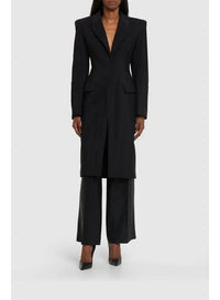 BLACK // black mugler signature coat