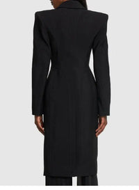 BLACK // black mugler signature coat