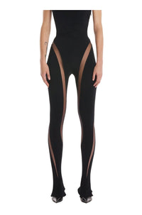 BLACK SPIRAL TULLE TROUSERS