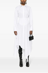 WHITE POPLIN DRESS