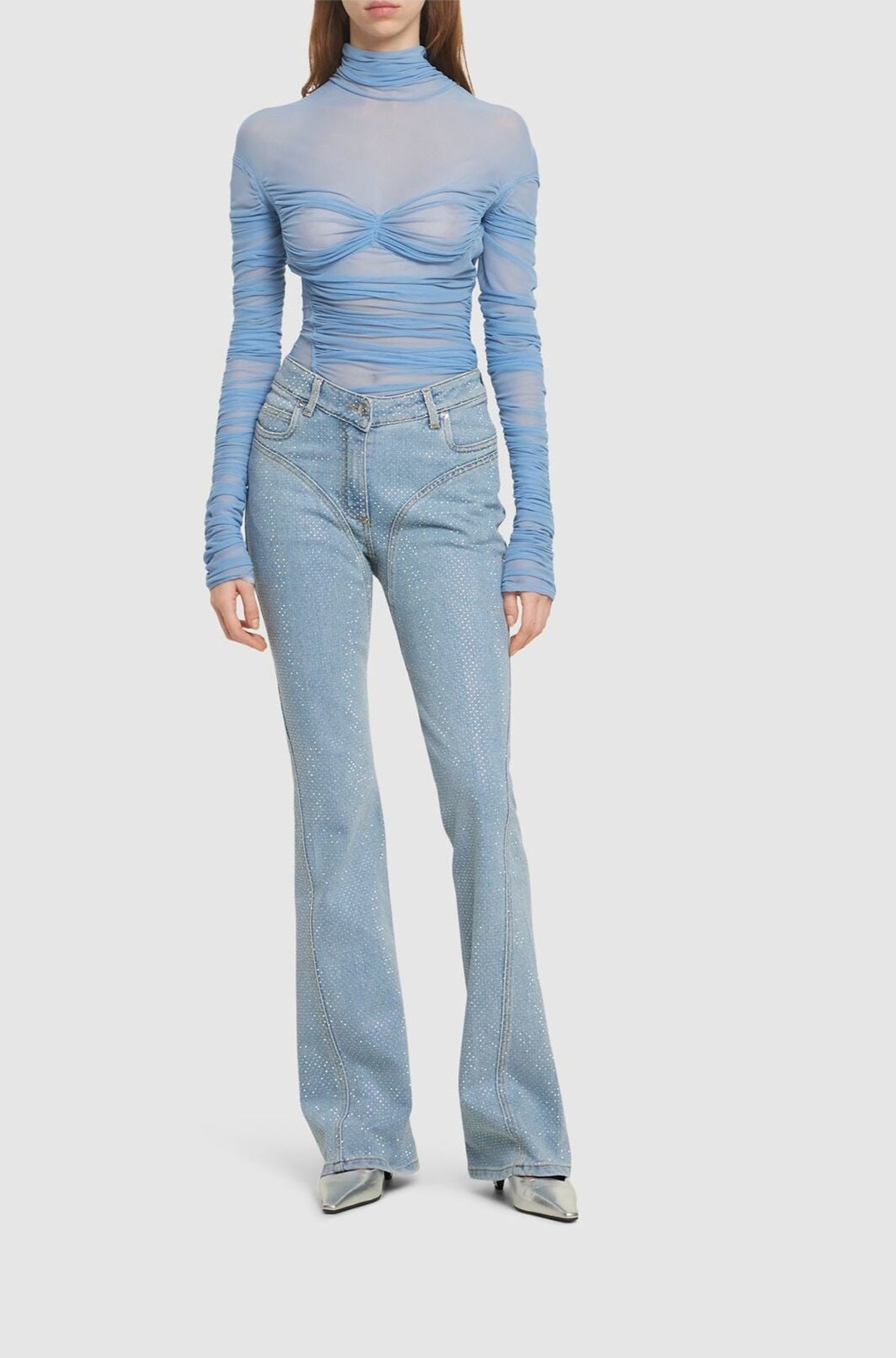 DRAPED MESH TOP