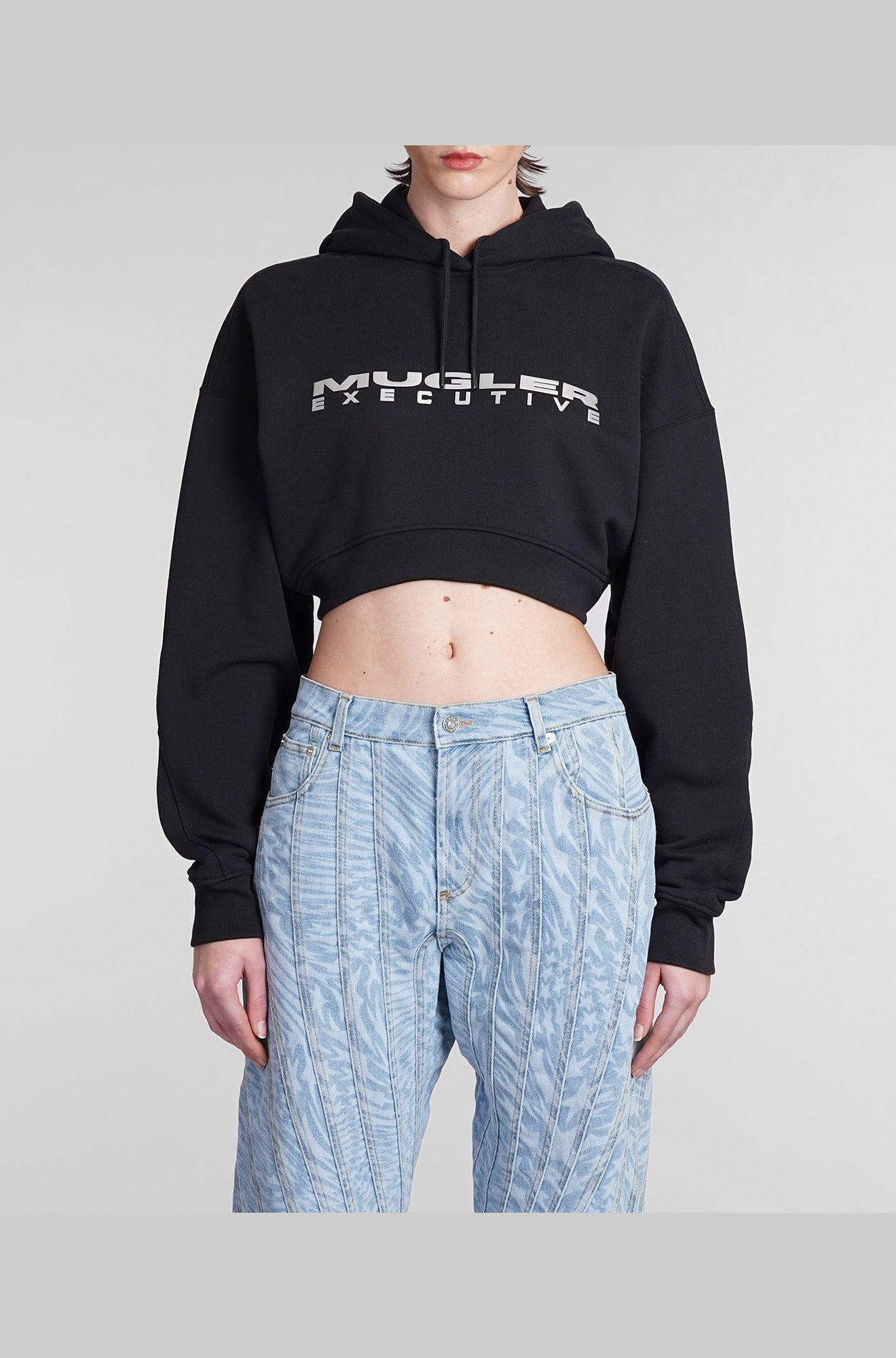 CROPPED MUGLER EXECUTIVE HOODIE