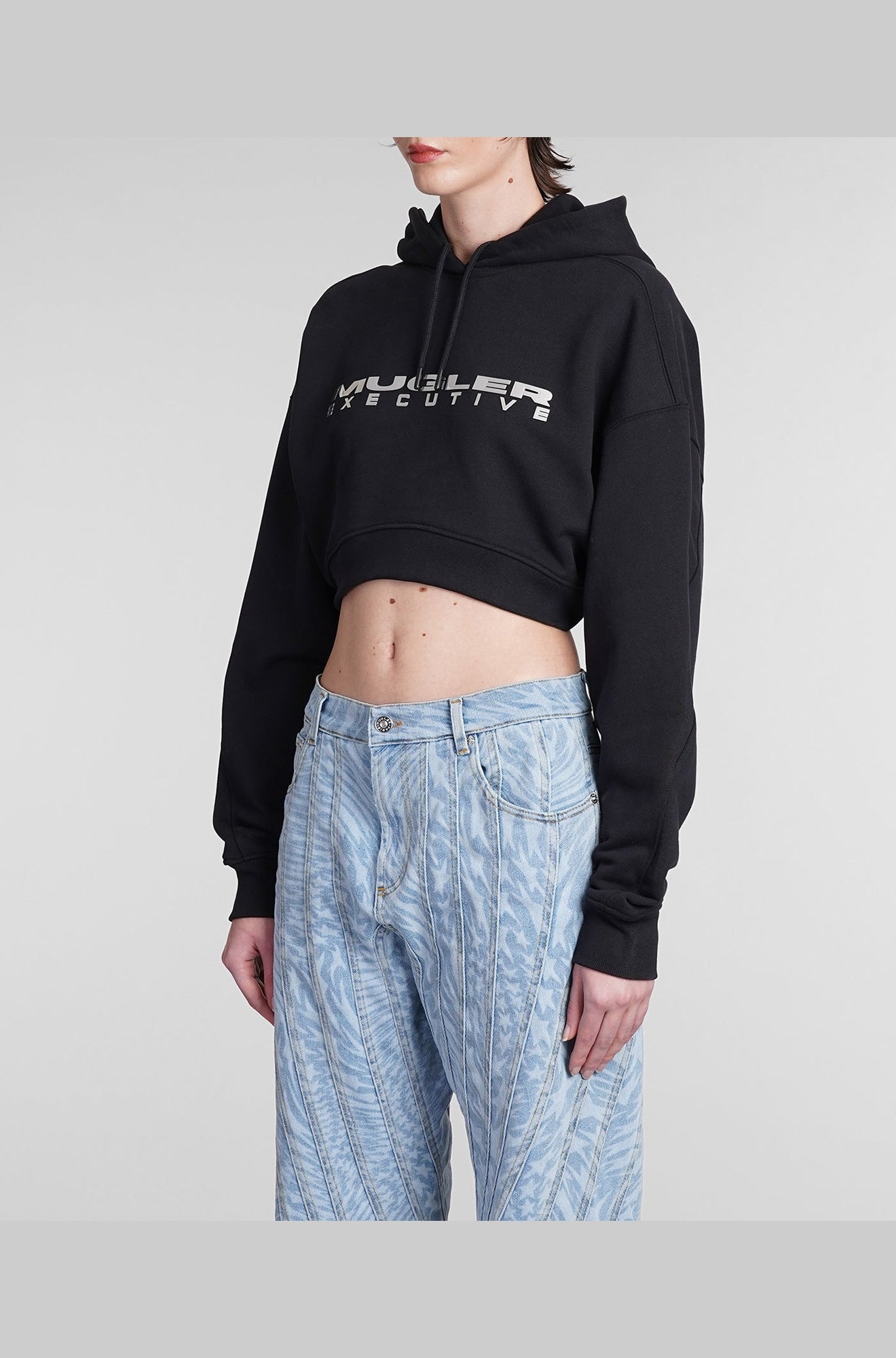 CROPPED MUGLER EXECUTIVE HOODIE