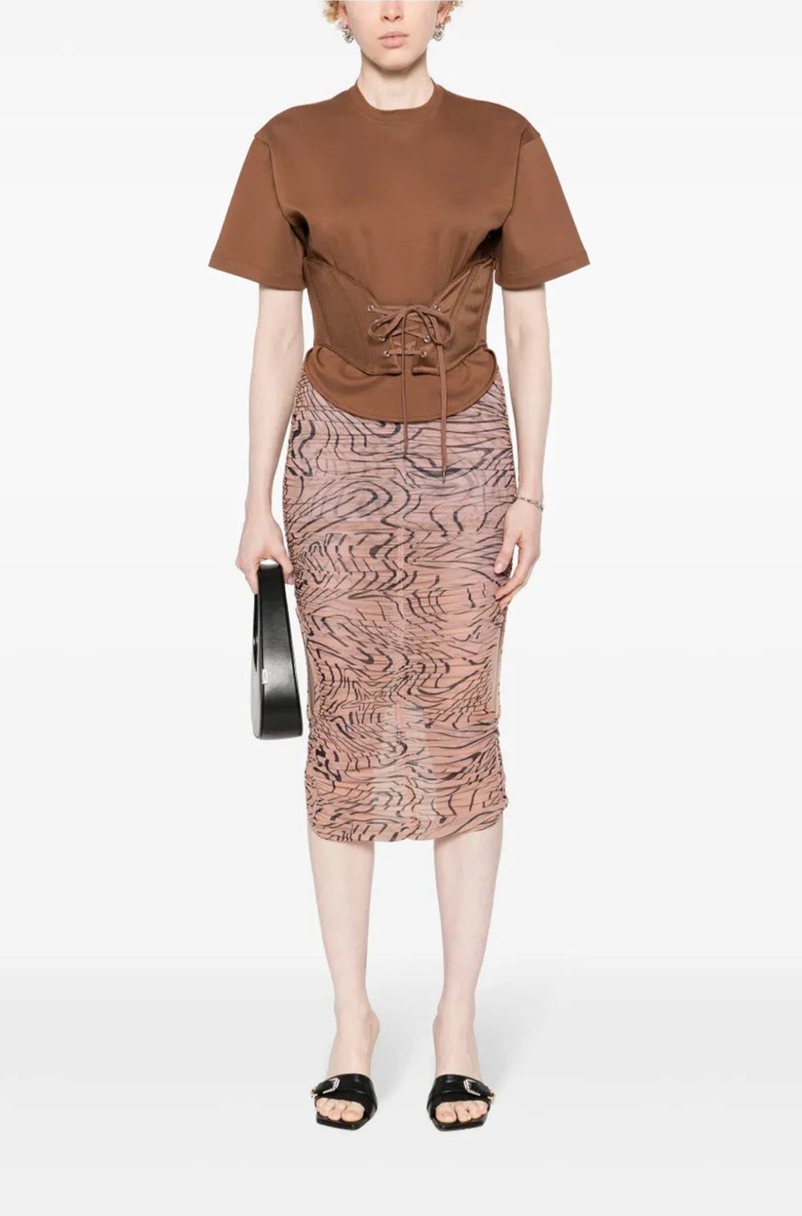 CORSETED T-SHIRT