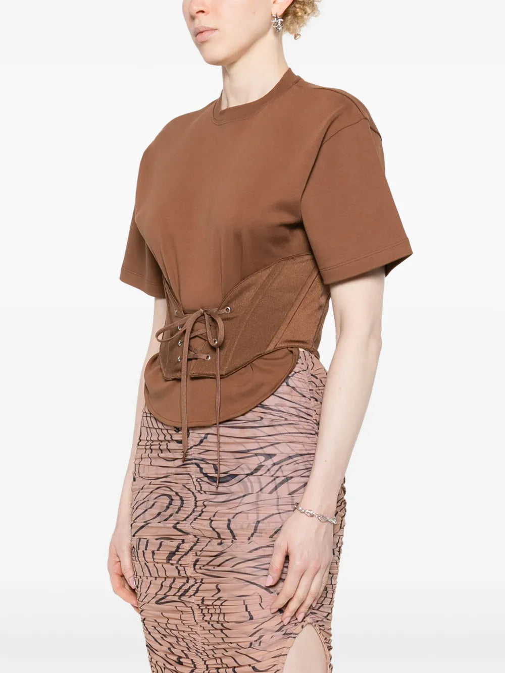 CORSETED T-SHIRT