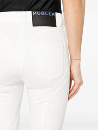 WHITE / WHITE // white capri jeans