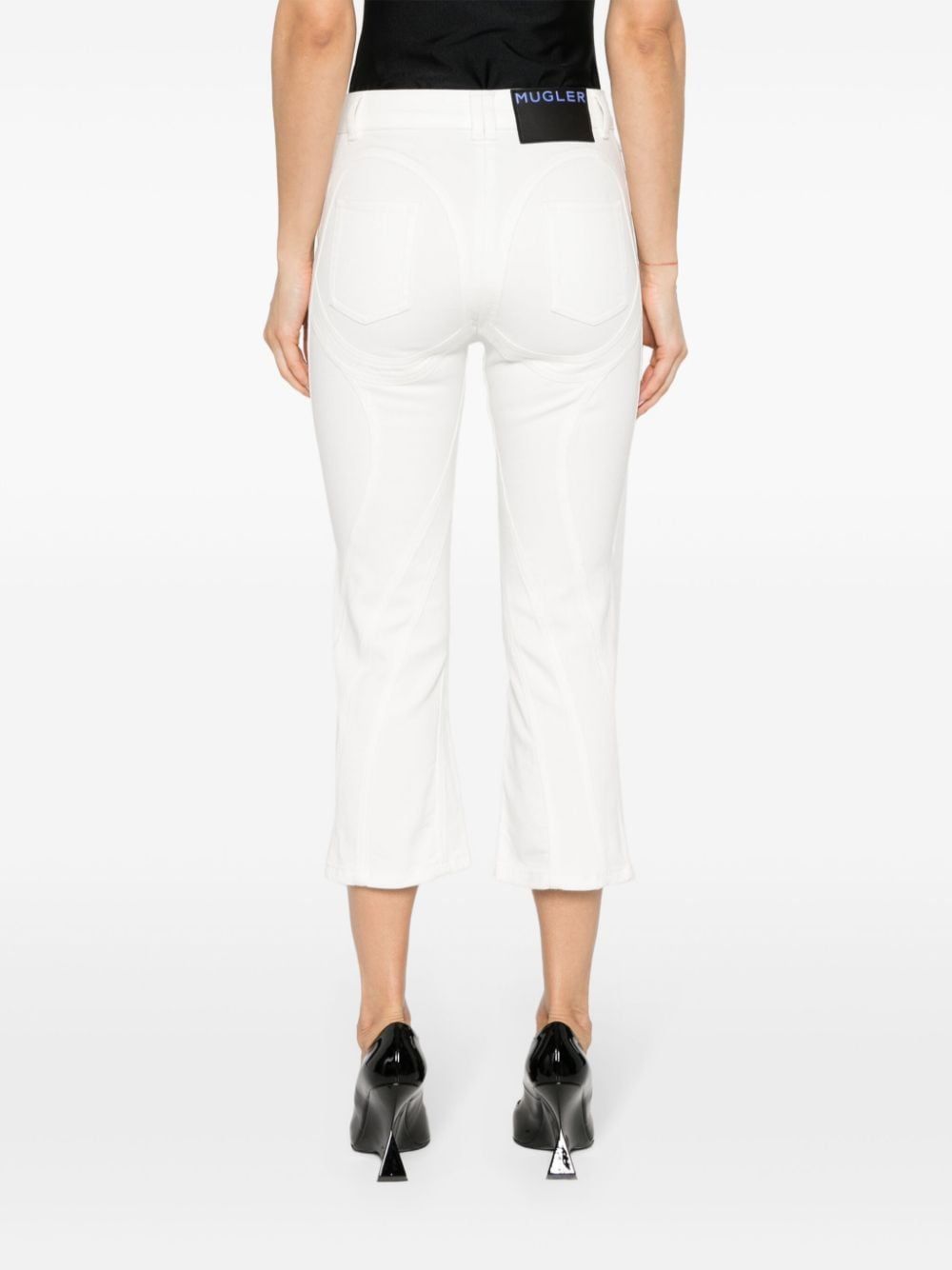 WHITE CAPRI JEANS