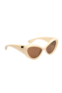 Lunettes de soleil Parisian Cat - Ecru