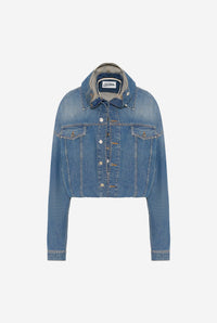 La Double Veste En Denim - Vintageblue