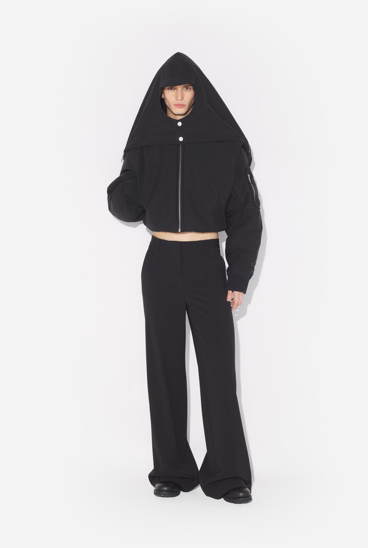Le Bomber À Capuche - Black