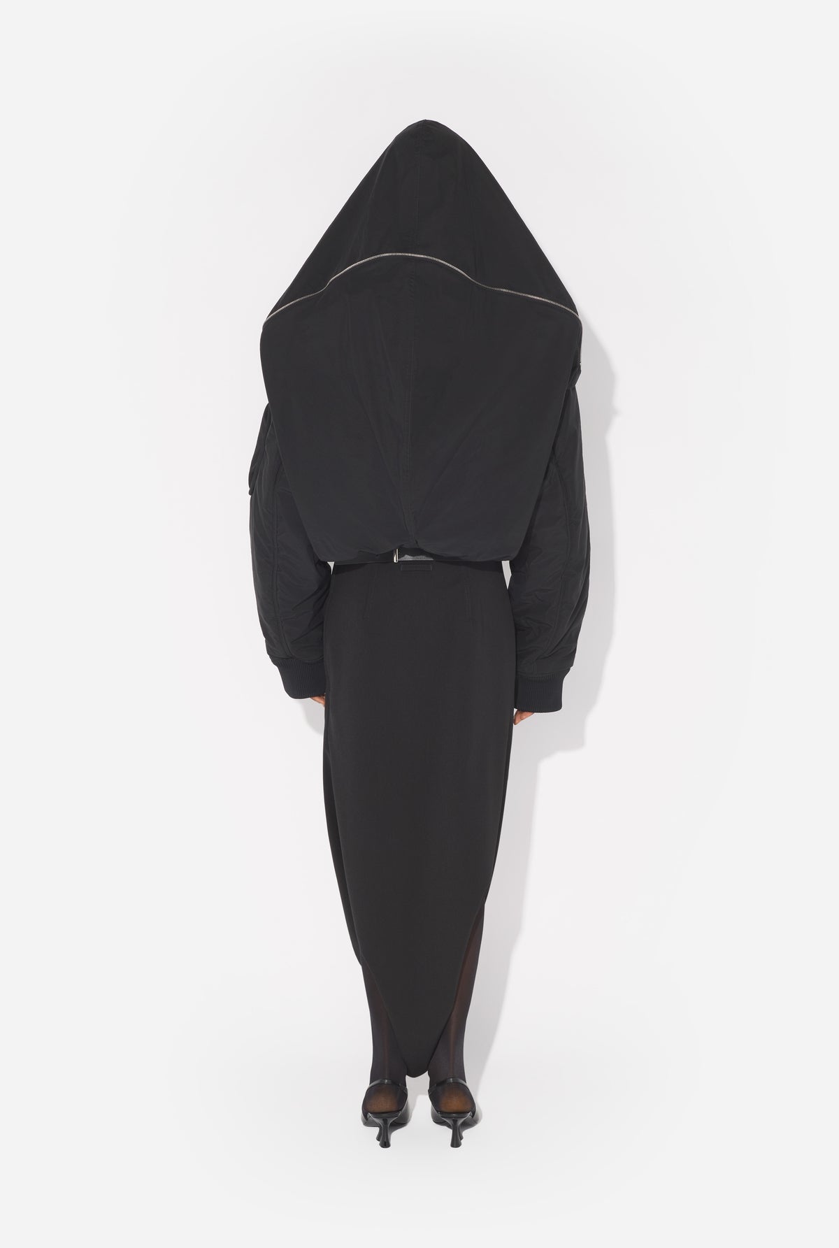 Le Bomber À Capuche - Black
