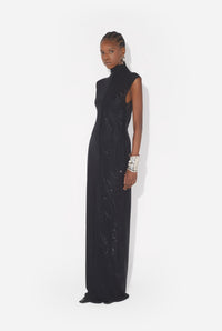 La Robe Longue Sequins - Black