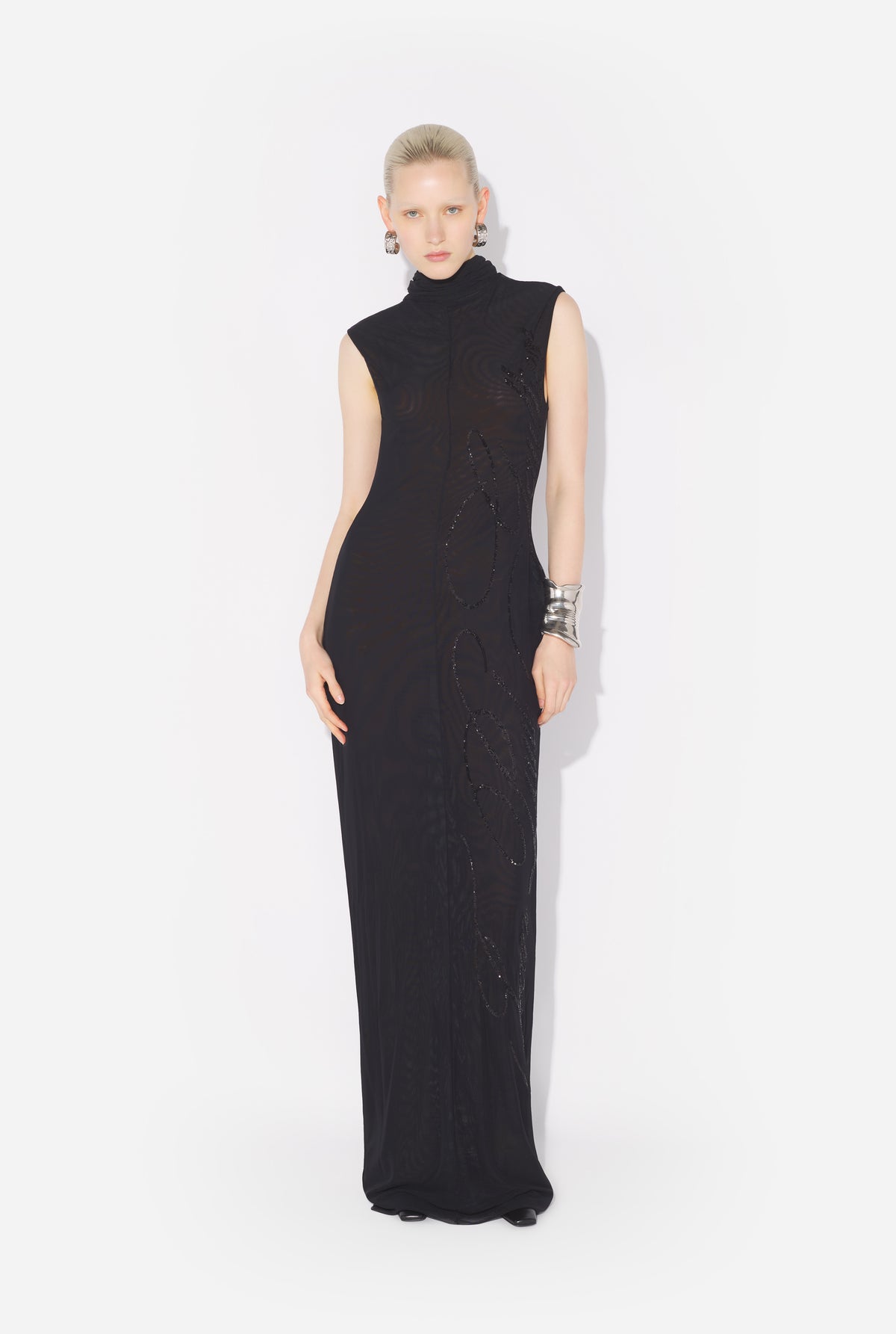 La Robe Longue Sequins - Black