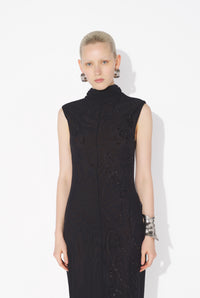 La Robe Longue Sequins - Black