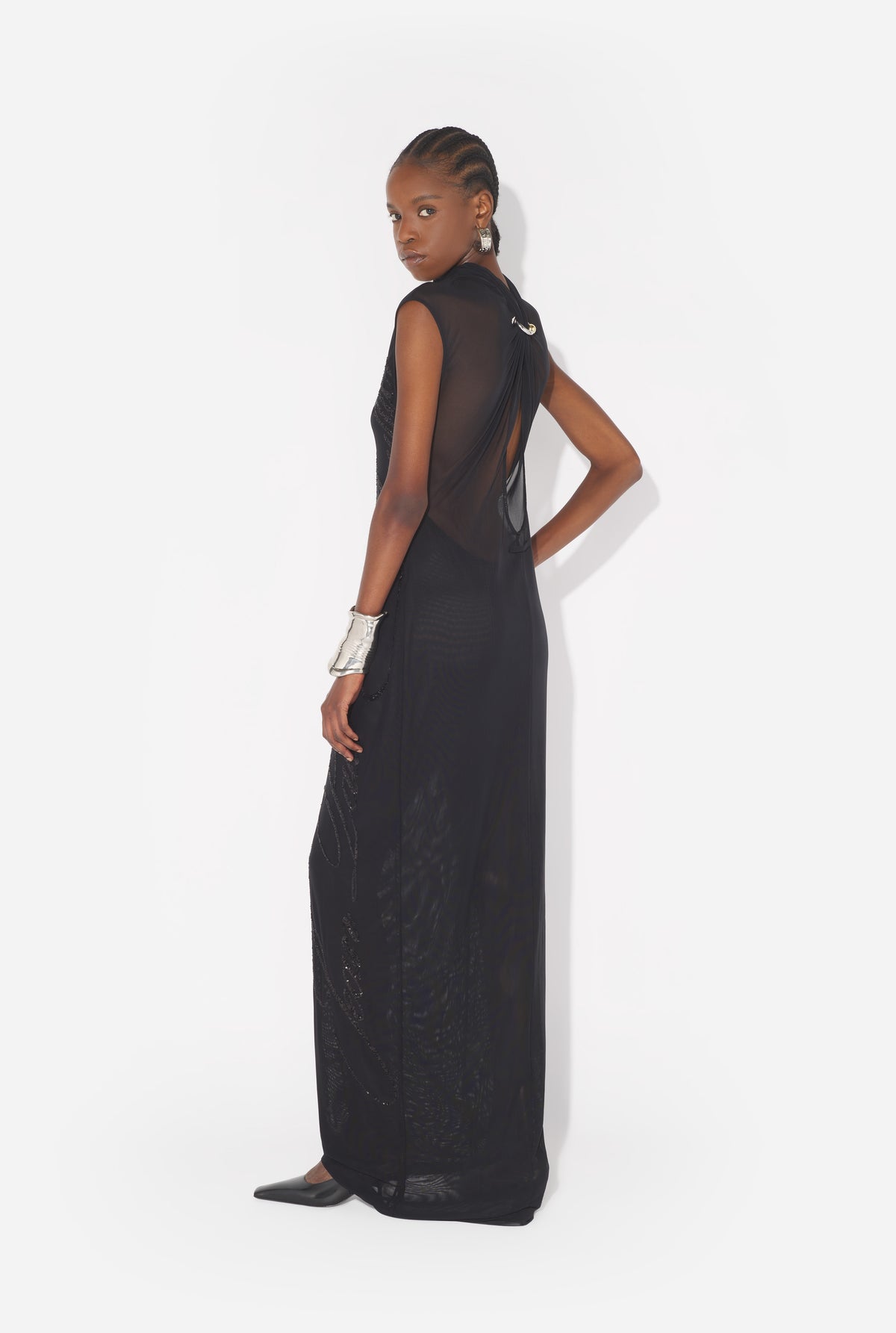 La Robe Longue Sequins - Black