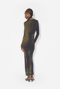 La Robe Longue Acid Water - Seafoam & Mustard