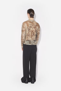 Le Top Oversize Médaillon Beige - Lightbeige & Taupe