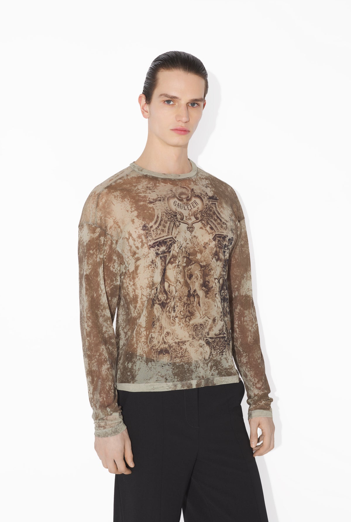 Le Top Oversize Médaillon Beige - Lightbeige & Taupe