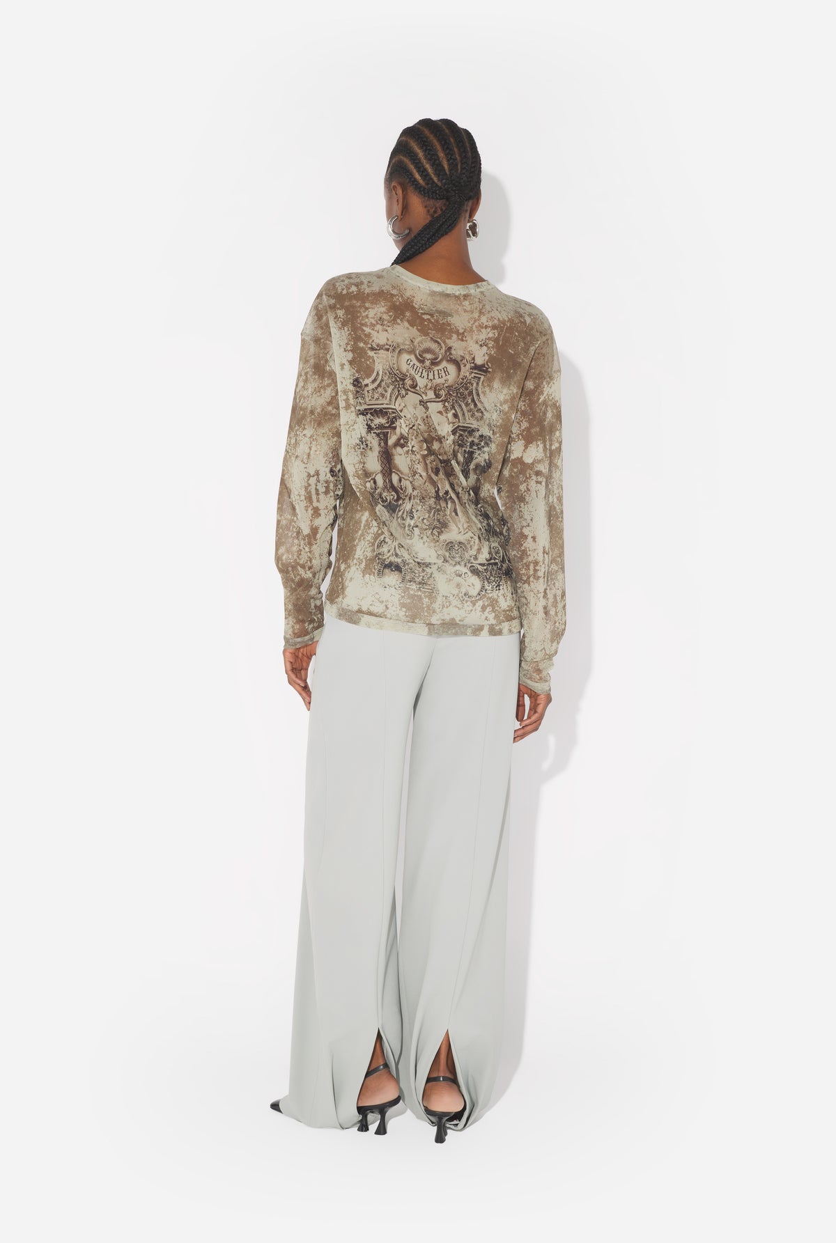 Le Top Oversize Médaillon Beige - Lightbeige & Taupe