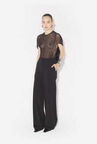 Le Pantalon Tailleur Fuseau Noir - Black