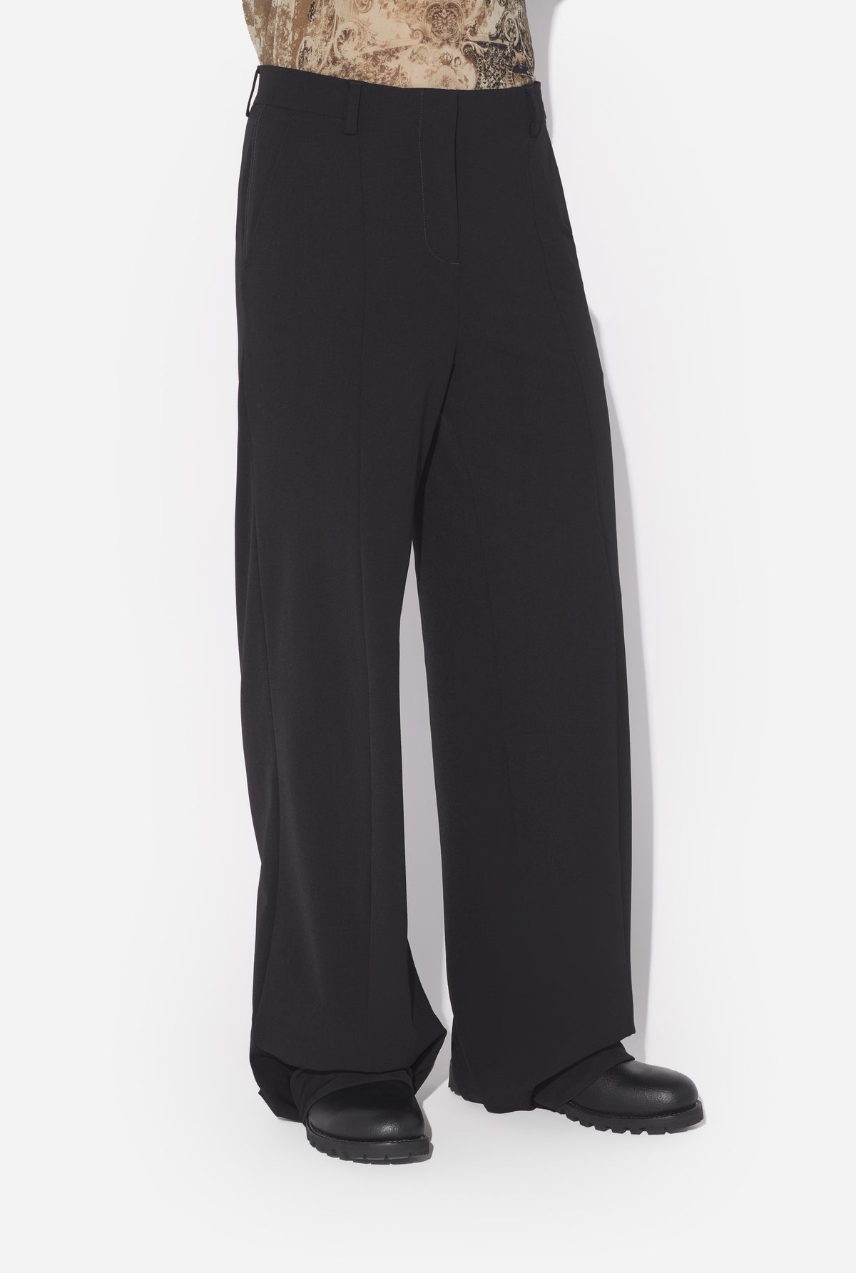 Le Pantalon Tailleur Fuseau Noir - Black