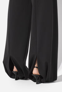Le Pantalon Tailleur Fuseau Noir - Black