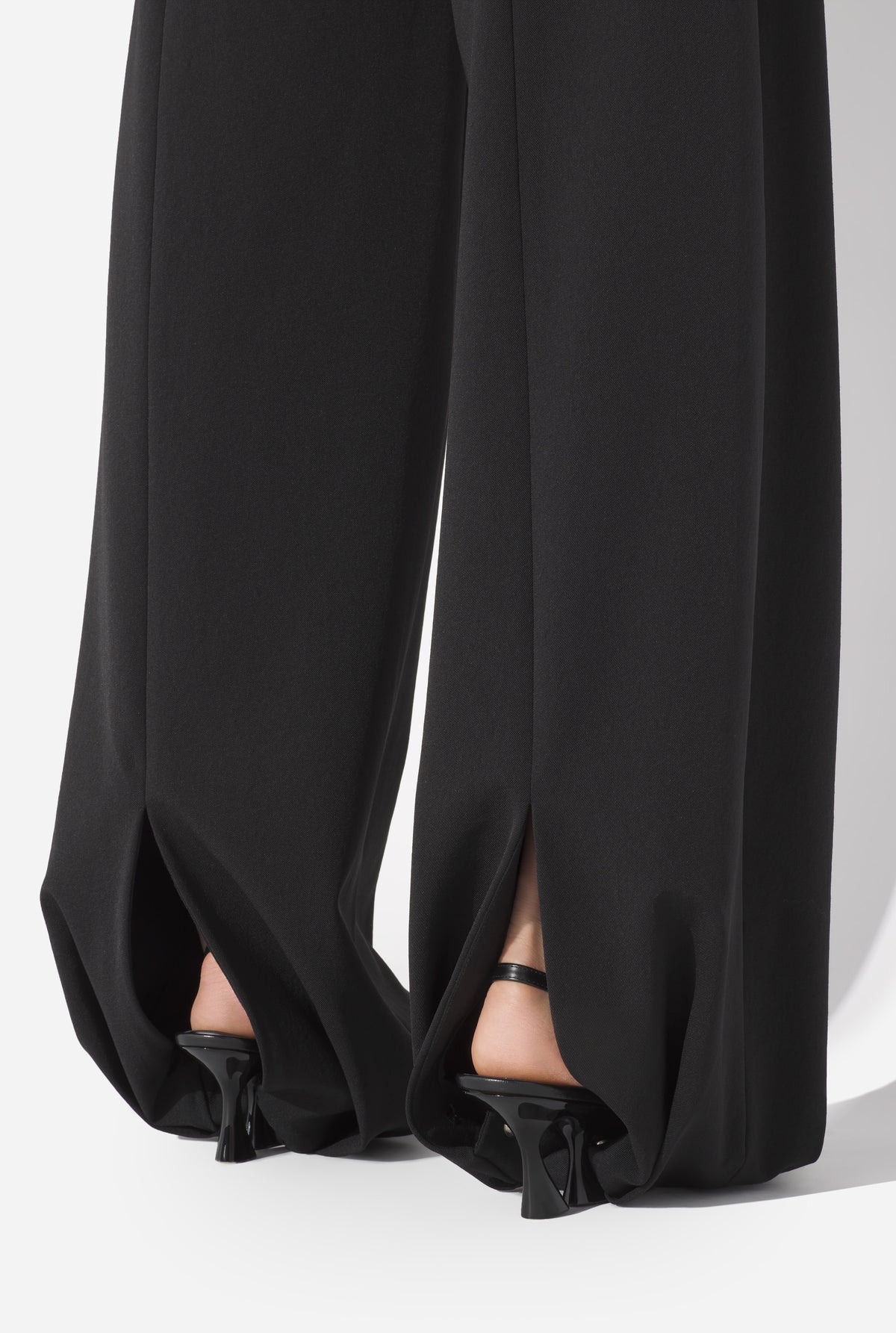 Le Pantalon Tailleur Fuseau Noir - Black