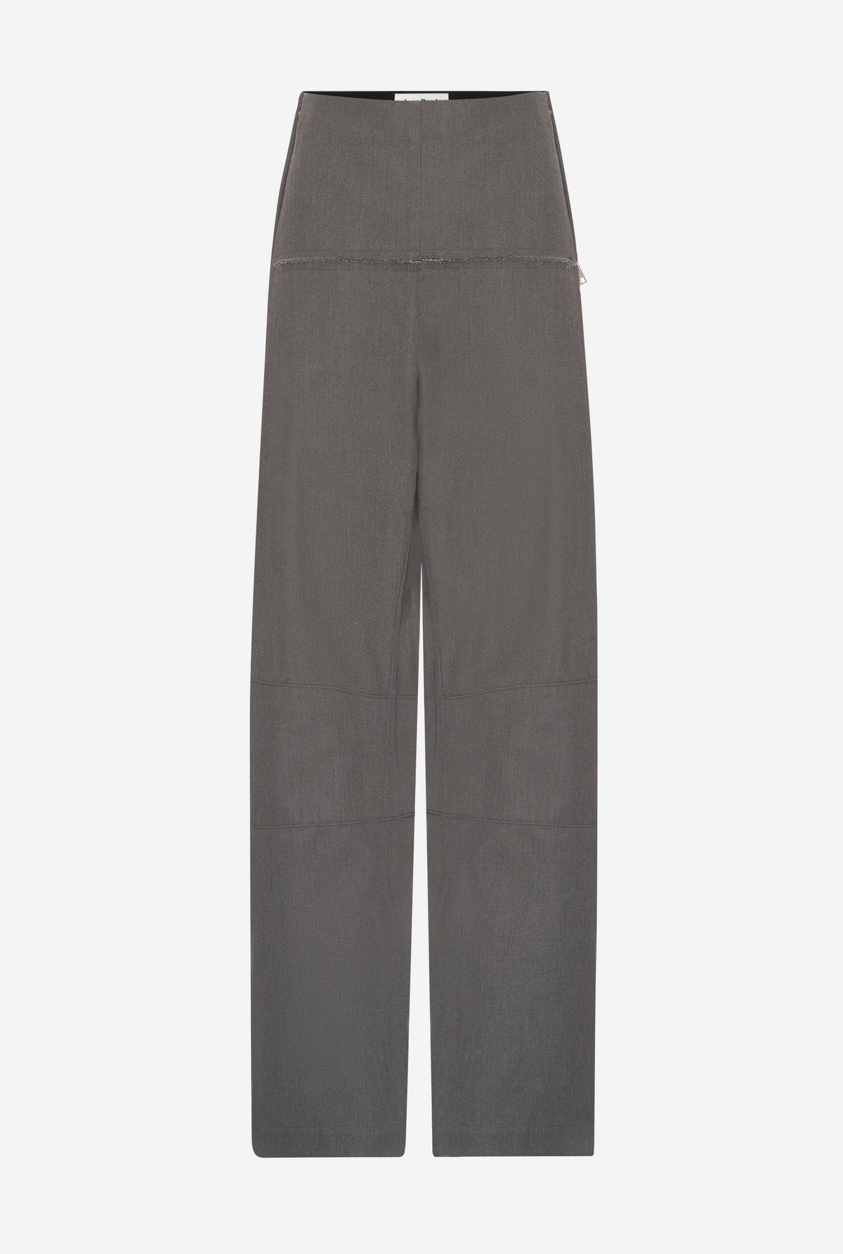 Pleated Pants With Zip Detail - Darkgrey