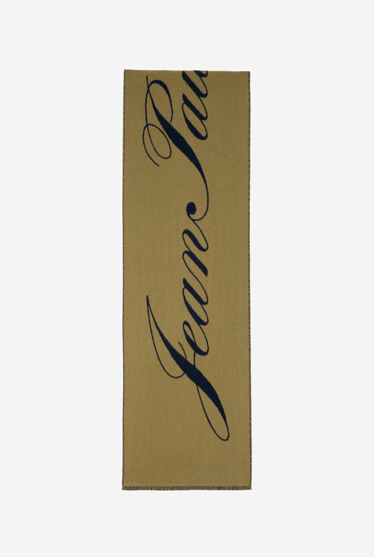 Écharpe en laine - Khaki & Navy
