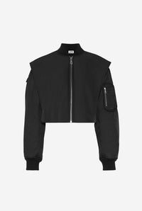 Bomber With Hidden Hood Detail - Darkgrey