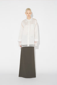 La Chemise Petit-Grand Pinstripes - White & Blue
