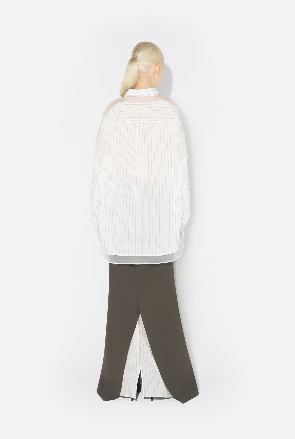 La Chemise Petit-Grand Pinstripes - White & Blue