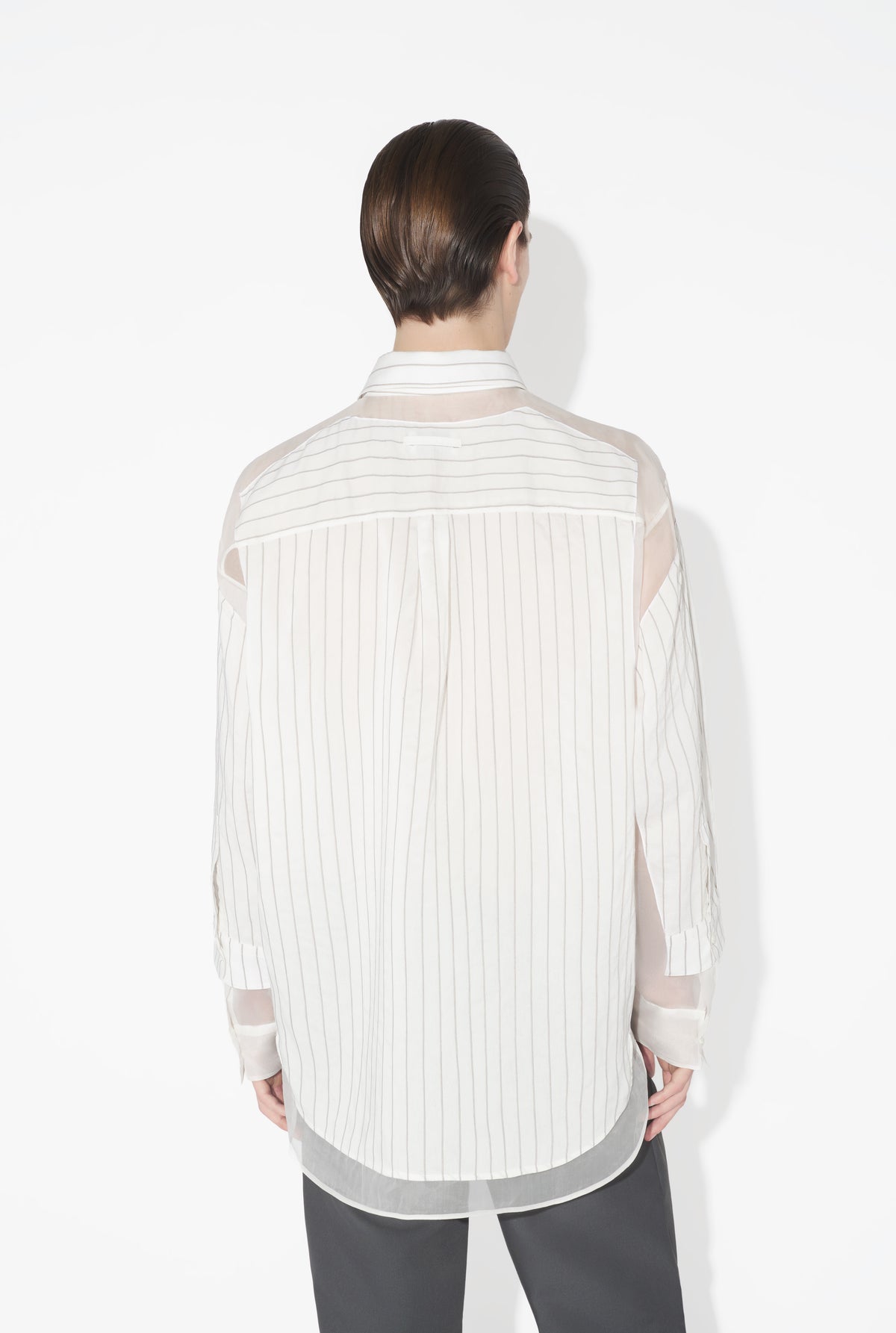 La Chemise Petit-Grand Pinstripes - White & Blue