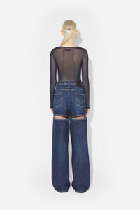 Le Jean Ouvert Bleu - Darkvintageblue