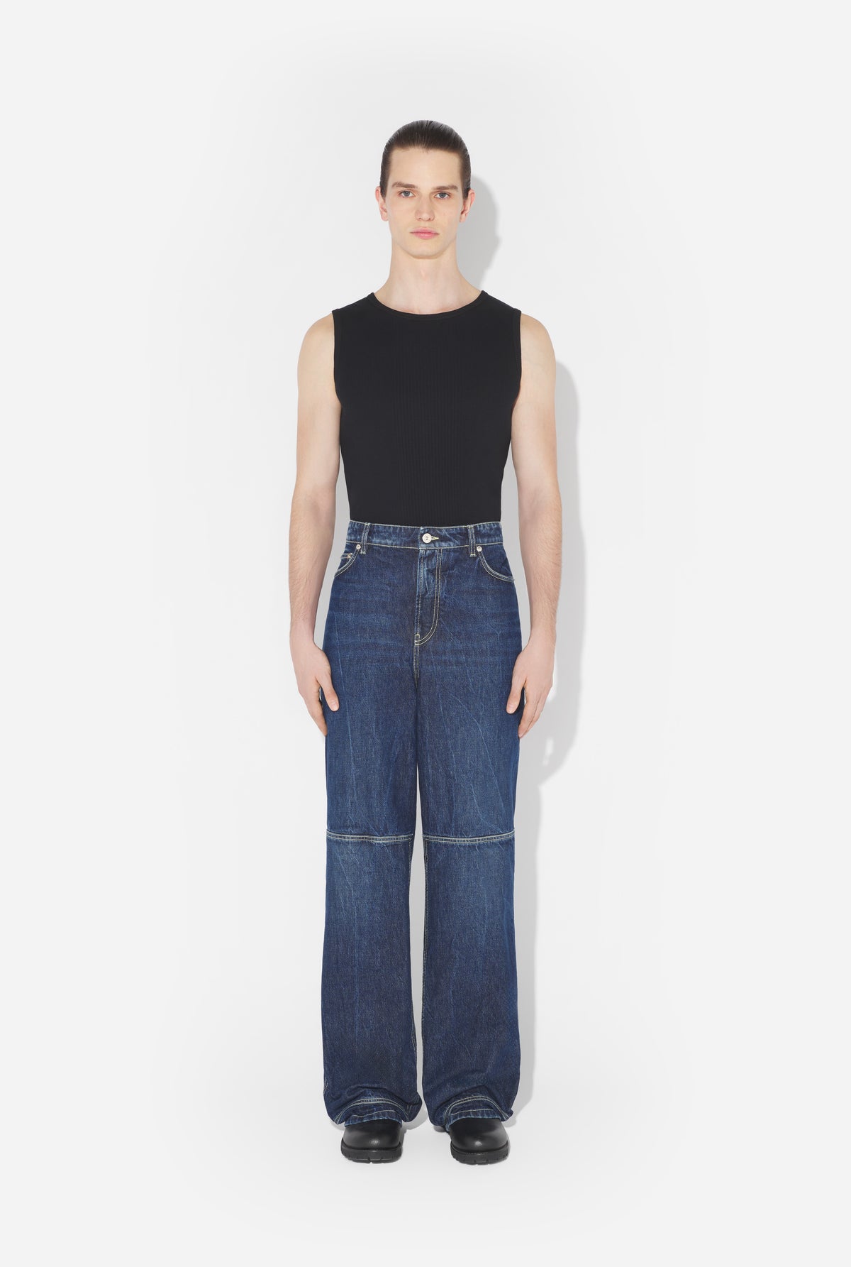 Le Jean Ouvert Bleu - Darkvintageblue