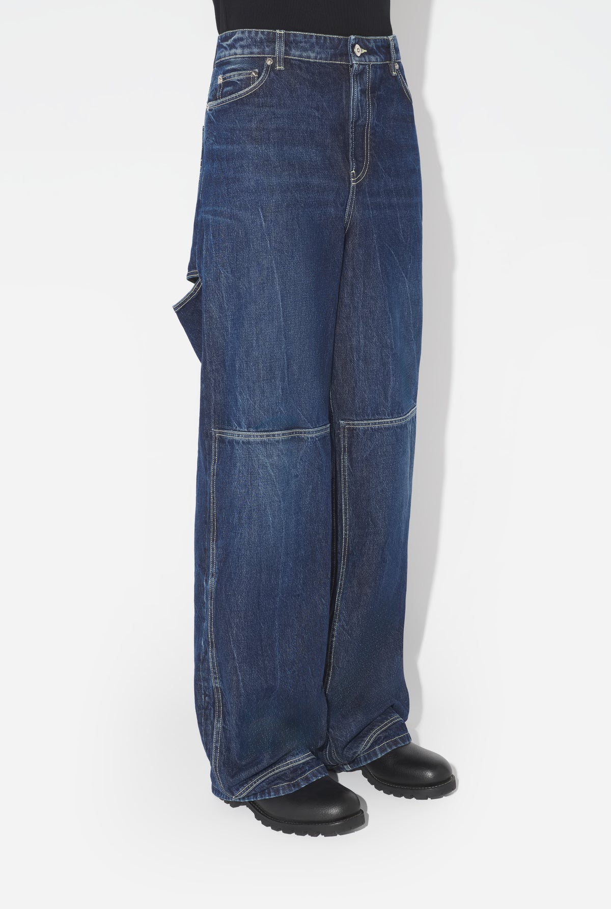 Le Jean Ouvert Bleu - Darkvintageblue