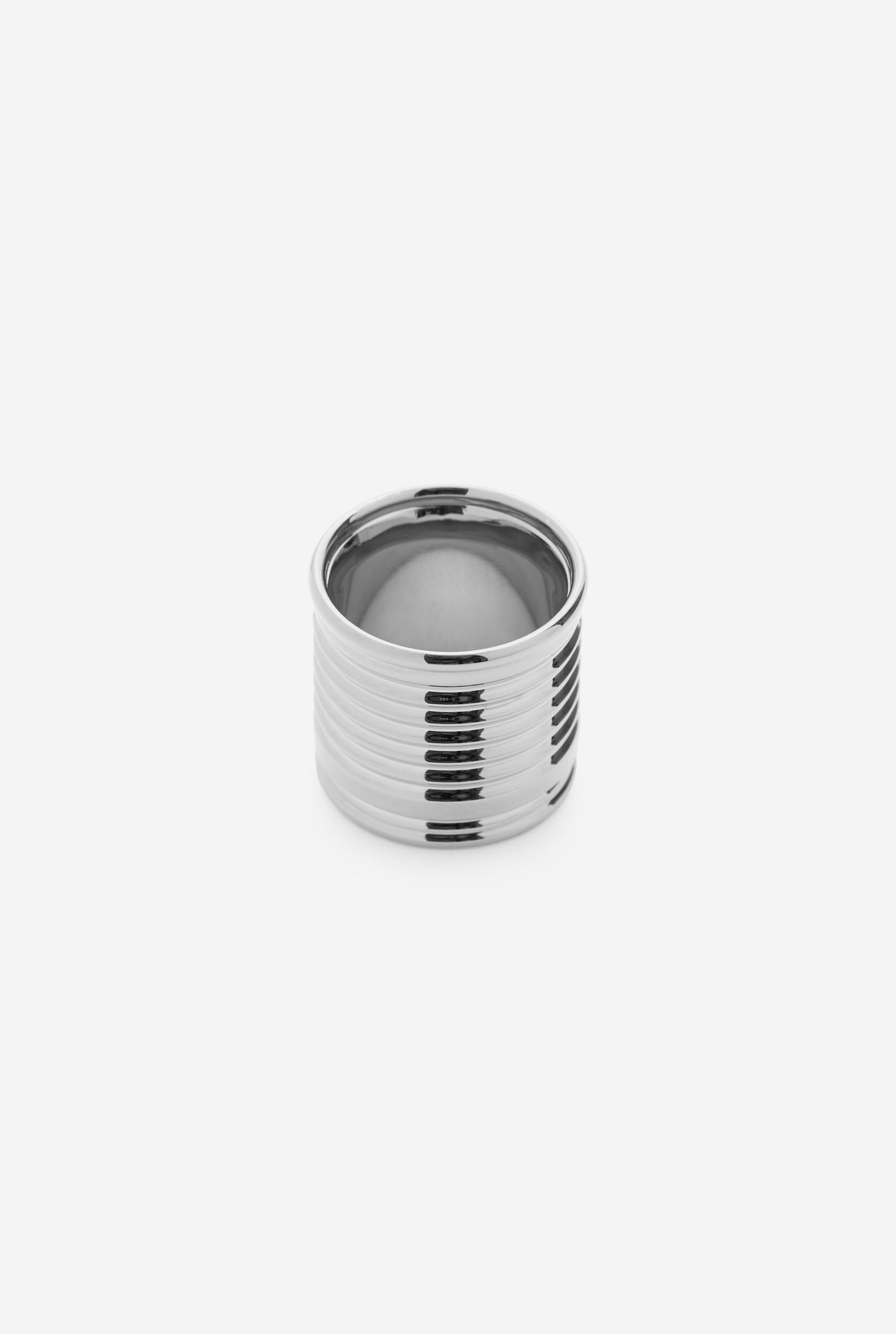 Brass Pull Tab Can Ring - Silver