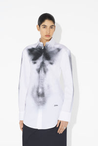 Shirt Printed "Body Dust" - White & Black