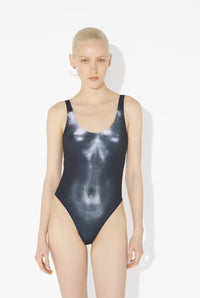 Le Maillot De Bain Body Dust Argenté - Black & Silver