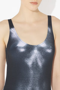 Le Maillot De Bain Body Dust Argenté - Black & Silver