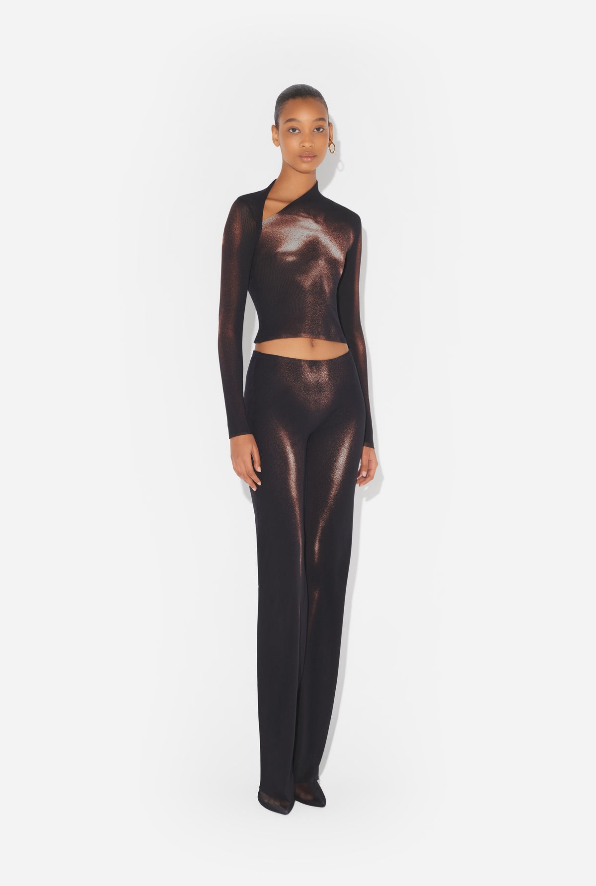 Le Top Court Body Dust Bronze - Black & Brown