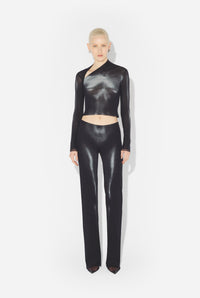 Le Top Court Body Dust Argenté - Black & Silver