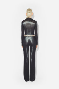 Le Top Court Body Dust Argenté - Black & Silver