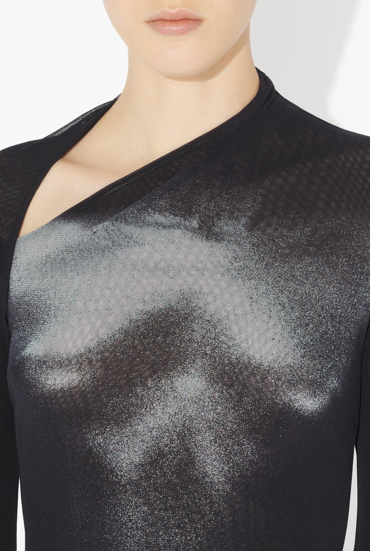 Le Top Court Body Dust Argenté - Black & Silver