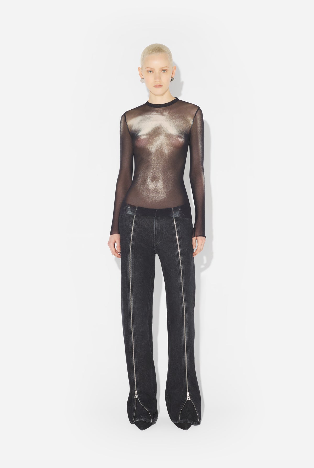 Le Top Body Dust Argenté - Black & Silver