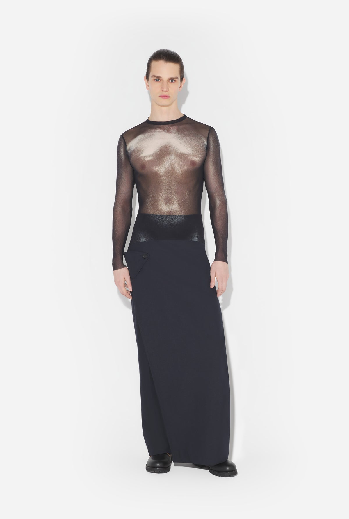 Le Top Body Dust Argenté - Black & Silver